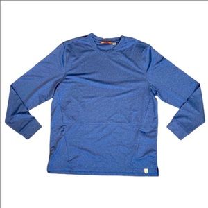 CBUK Moisture Wicking Jackson Crewneck Tour Blue Long Sleeve Shirt Size XL NWT